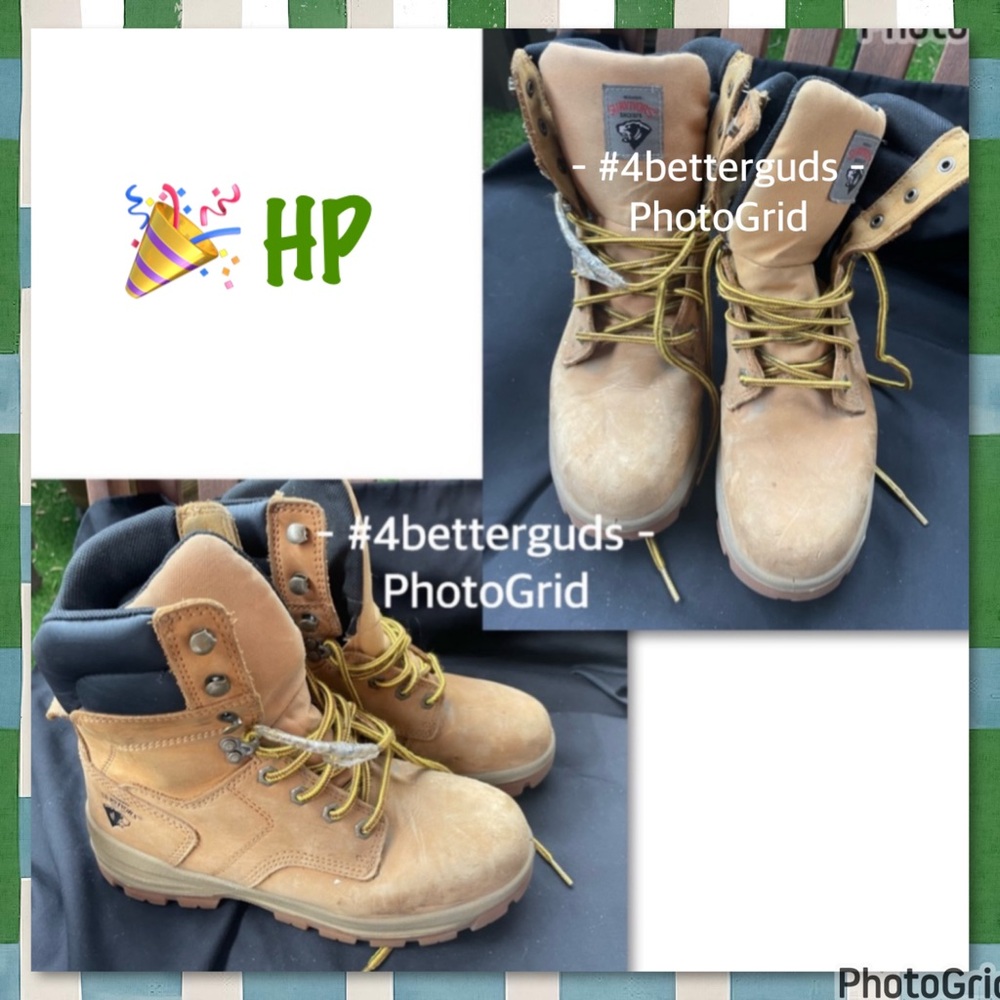 Herman Survivors Steel Toe Slip Resistant Boots Men Wide 7.5W EU 40W - Picture 1 of 16